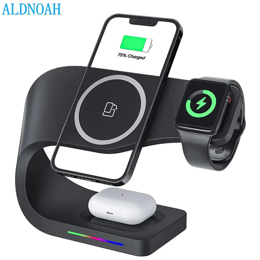 Triple Device Wireless Charging Hub