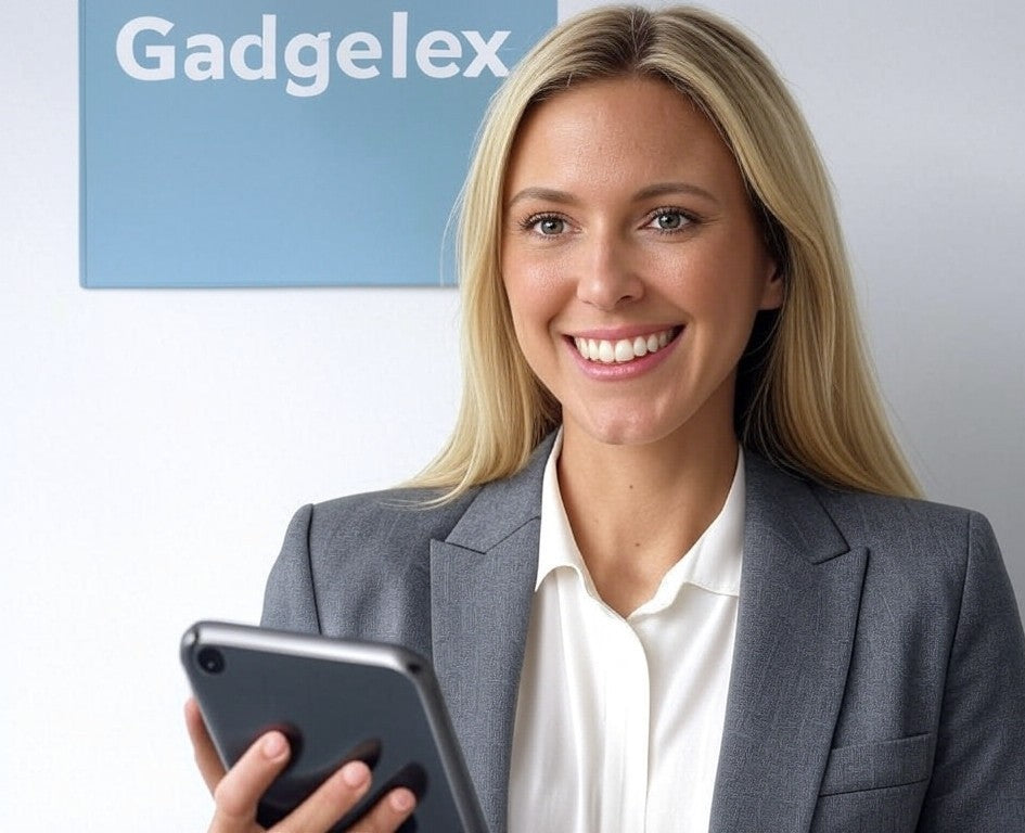 gadgelex,logo,vrouw,mobiel